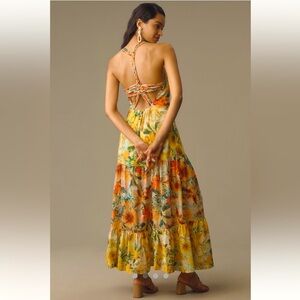 🌟LAST ONE🌟 Anthropologie NWT Pilcro Halter Tiered Maxi Dress size S.